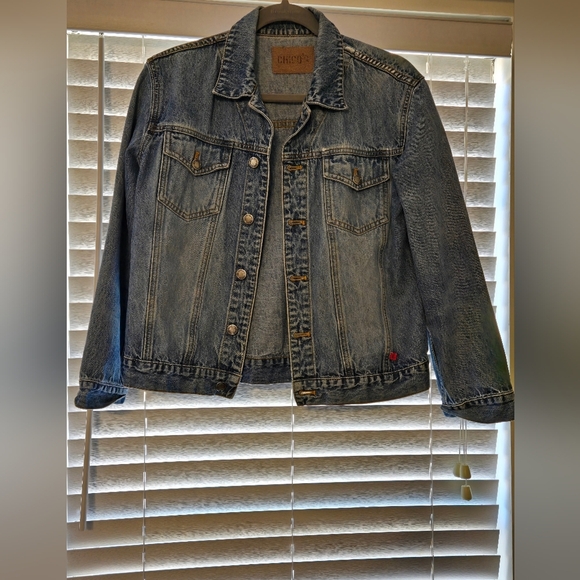 Chico's Size 0 Small Long Sleeve Jean Denim Jacket - Picture 6 of 9